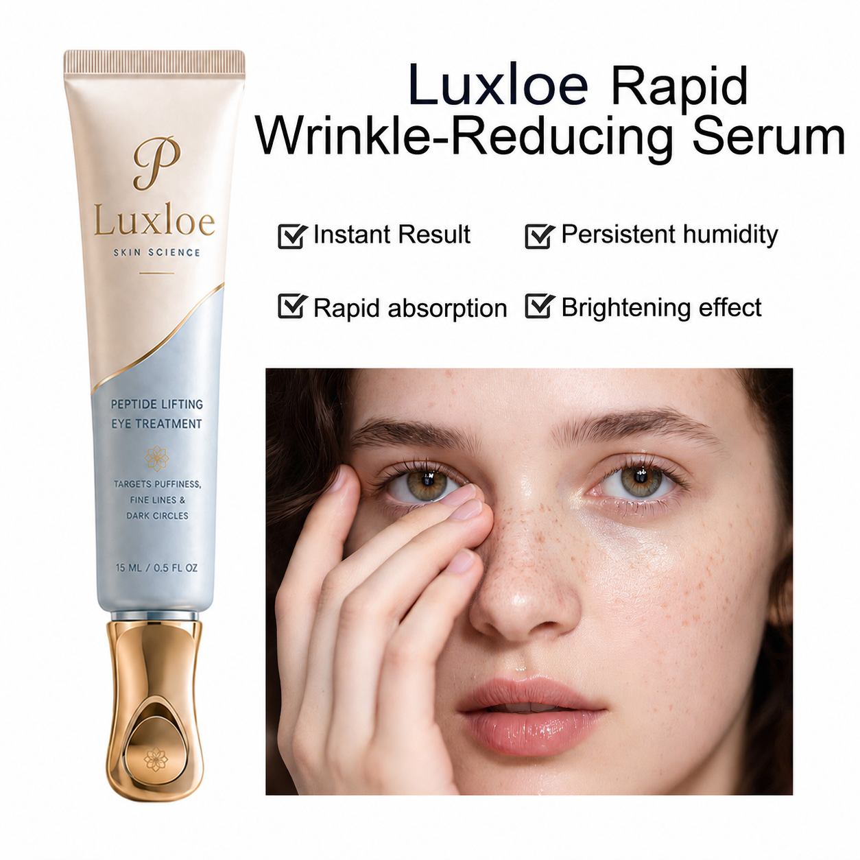 Luxloe™ Instant Face Temporary Tightener – Instant visible results in 30 seconds